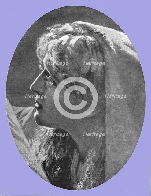 ''The Head of Mary Magdalene; from "The Return from Calvary" after Herbert Schmalz', 1891. Creator: Herbert Gustave Schmalz.