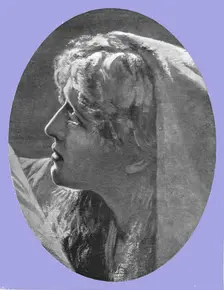 'The Head of Mary Magdalene; from "The Return from Calvary" after Herbert Schmalz 1891. Creator: Herbert Gustave Schmalz