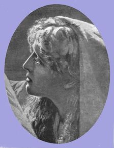 'The Head of Mary Magdalene; from "The Return from Calvary" after Herbert Schmalz 1891. Creator: Herbert Gustave Schmalz