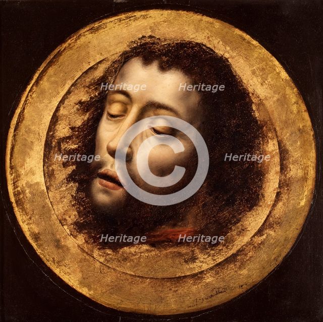 The Head of Saint John the Baptist. Artist: Bouts, Aelbrecht, (Circle)  