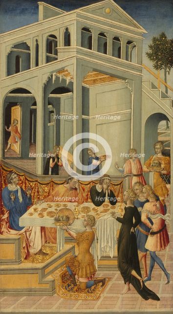 The Head of Saint John the Baptist Brought before Herod, 1455/60. Creator: Giovanni di Paolo.