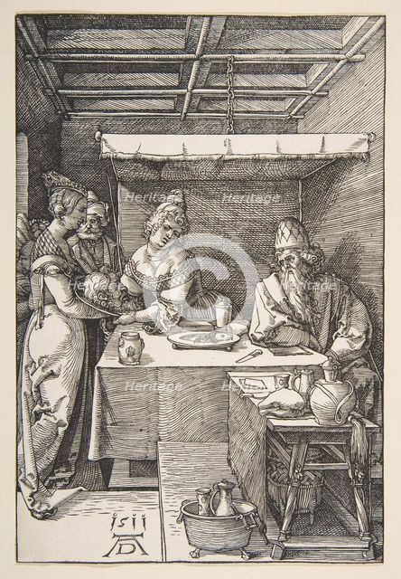 The Head of Saint John the Baptist Brought to Herod.n.d. Creator: Albrecht Durer.