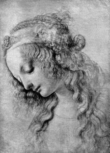 The head of the Madonna, 15th centuy (1930).Artist: Andrea del Verrocchio