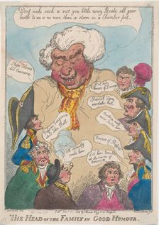 The Head of the Family in Good Humour, January 15, 1809., January 15, 1809. Creator: Thomas Rowlandson