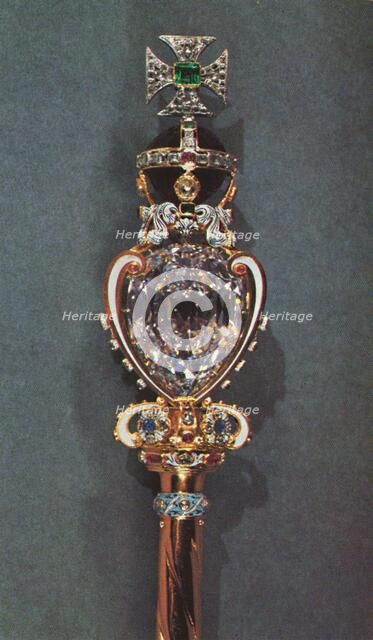 'The head of the Sceptre with the Cross', 1953. Artist: Robert Viner.