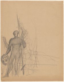 The Headhunter and His Family, c. 1870. Creator: Odilon Redon