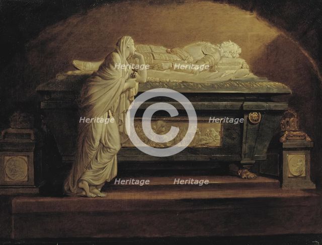 The Headstone of Emperor Leopold II by Franz Anton Zauner in the Augustinian Church, after 1795. Creator: Heinrich Friedrich Füger.