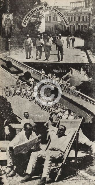 The health recovery of the workers. Illustration from USSR Builds Socialism, 1933. Creator: Lissitzky, El (1890-1941).