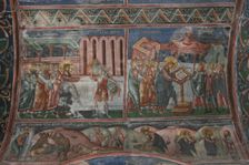 The Healing at Capernaum and other scenes from the Life of Christ, 14th century. Artist: Anonymous