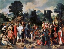 The Healing of Blind Man of Jericho (Central panel), 1531. Artist: Lucas van Leyden