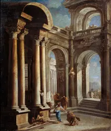The Healing of Blind Man of Jericho Creator: Ricci, Sebastiano (1659-1734)