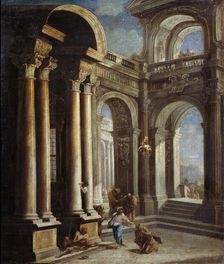 The Healing of Blind Man of Jericho Creator: Ricci, Sebastiano (1659-1734)