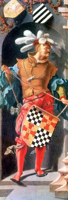 The Healing of Blind Man of Jericho Detail, 1531. Artist: Lucas van Leyden