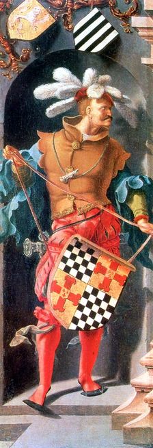The Healing of Blind Man of Jericho Detail, 1531. Artist: Lucas van Leyden