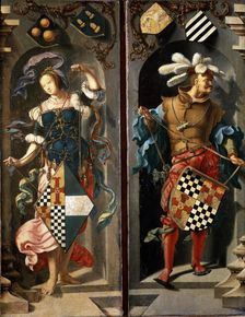 The Healing of Blind Man of Jericho (side panel), 1531. Artist: Lucas van Leyden