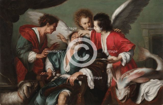 The Healing of Tobit, c. 1625. Creator: Bernardo Strozzi (Italian, 1581?-1644).