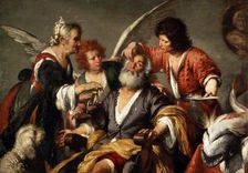 The Healing of Tobit c1635. Artist: Bernardo Strozzi