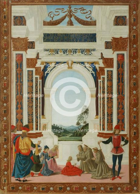 The Healing Wonder of Saint Bernard, c. 1473. Artist: Perugino (ca. 1450-1523)