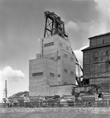 The heapstead at Kadeby Colliery, near Doncaster, South Yorkshire, 1956. Creator: Michael Walters
