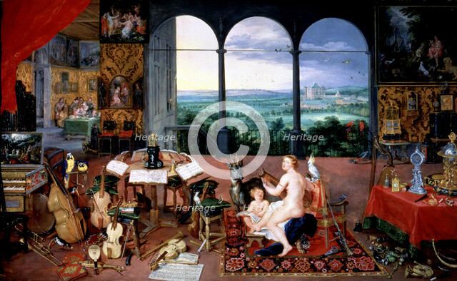  'The Hearing', 1617, by Jan Brueguel.