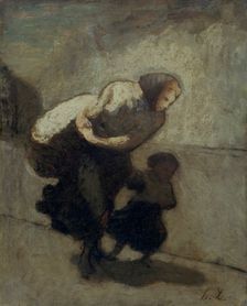 The Heavy Burden 1828-1879. Creator: Honore Daumier