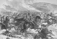 The Heavy Cavalry Charge at Balaclava c1880. Artist: C.R.