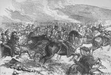 The Heavy Cavalry Charge at Balaclava c1880. Artist: C.R.