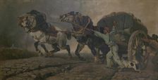 The Heavy Load, 1857. Creator: Charles Verlat