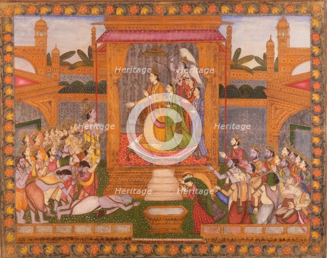 The Heavenly Audience of Shiva and Parvati (image 1 of 3), between c1830 and c1850. Creator: Unknown.