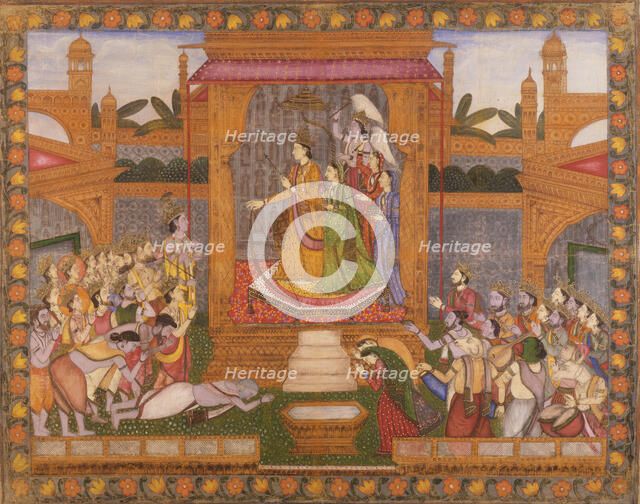 The Heavenly Audience of Shiva and Parvati (image 1 of 3), between c1830 and c1850. Creator: Unknown.