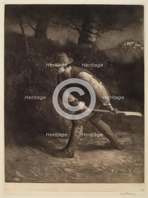 The Hedger, 1891. Creator: William Strang.