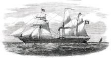 The "Helena Sloman" Steam-Ship, 1850. Creator: Unknown