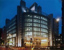 The Helicon, South Place, Finsbury Pavement, Islington, London, 1996-1997. Creator: John Laing plc