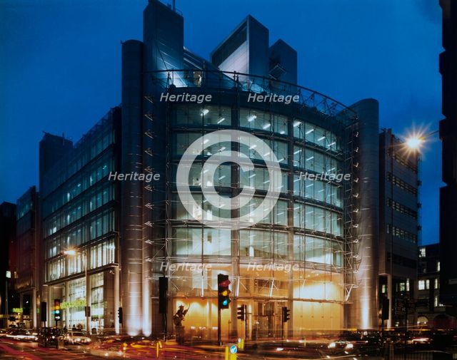 The Helicon, South Place, Finsbury Pavement, Islington, London, 1996-1997. Creator: John Laing plc.