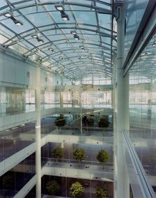 The Helicon, South Place, Finsbury Pavement, Islington, London, 21/11/1996. Creator: John Laing plc