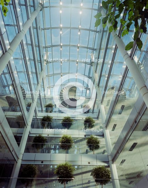 The Helicon, South Place, Finsbury Pavement, Islington, London, 21/11/1996. Creator: John Laing plc.