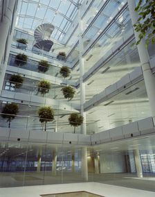 The Helicon, South Place, Finsbury Pavement, Islington, London, 21/11/1996. Creator: John Laing plc