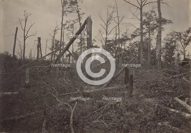 The "Hell Hole" New Hope Church, Georgia, 1860s. Creator: George N. Barnard.