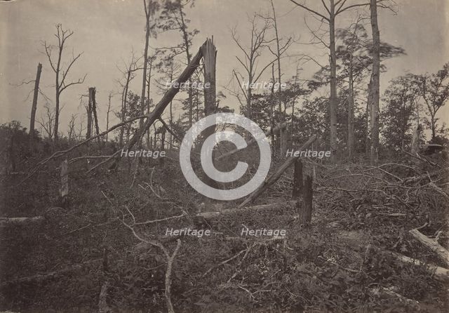 The "Hell Hole" New Hope Church, Georgia, 1860s. Creator: George N. Barnard.