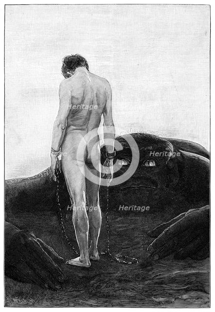 'The Helplessness of Man Against Destiny', 1899.Artist: JF Weber