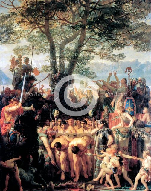 'The Helvetians Force the Romans to Pass Under the Yoke', 1858.  Artist: Charles Gleyre