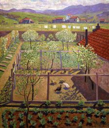 The henhouse oil by Darío de Regoyos