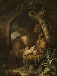 The Hermit, 1670. Creator: Gerrit Dou