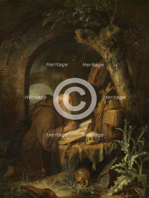The Hermit, 1670. Creator: Gerrit Dou.