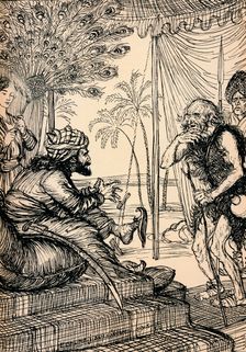 The Hermit Visits The Caliph 1918, (1918). Artist: Edmund Joseph Sullivan