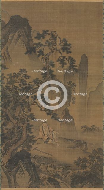The Hermit Xu You Resting by a Stream, 1400s. Creator: Dai Jin (Chinese, 1388-1462).