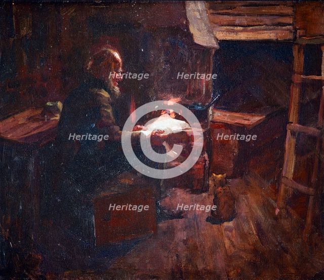 The hermit of Wellington harbour,  1904-1912. Creator: Petrus van der Velden.