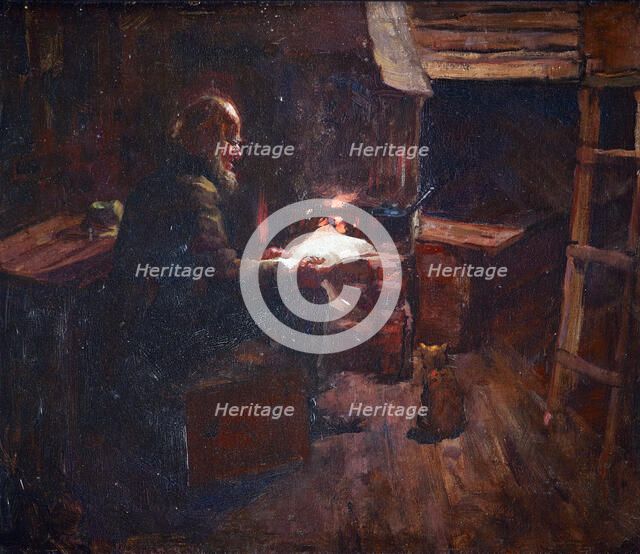 The hermit of Wellington harbour,  1904-1912. Creator: Petrus van der Velden.