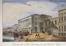 The Hermitage Theatre in St Petersburg 1840s. Artist: Anon