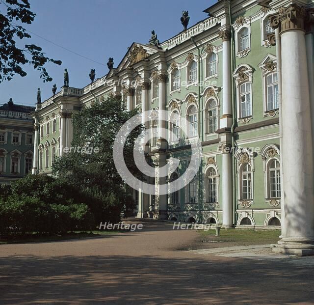 The Hermitage in St Petersburg, 18th century. Artist: Unknown